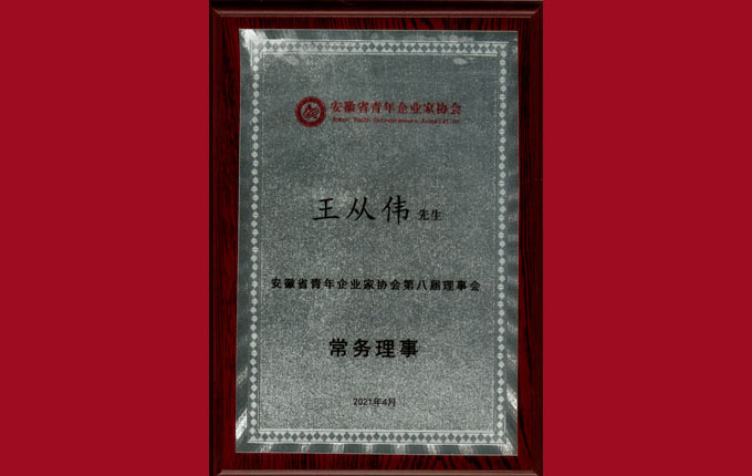 公司董事、副總經(jīng)理王從偉先生被增選為省青年企業(yè)家協(xié)會常務(wù)理事